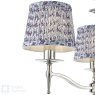 English Heritage Lighting English Heritage - Marble Hill 3 Light Armed Pendant Polished Nickel With Shade