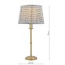 English Heritage Lighting English Heritage - Marble Hill Table Lamp Aged Brass With Shade