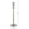 English Heritage Lighting English Heritage - Marble Hill Table Lamp Polished Nickel Base Only