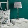 English Heritage Lighting English Heritage - Marble Hill Table Lamp Polished Nickel With Shade