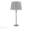 English Heritage Lighting English Heritage - Marble Hill Table Lamp Polished Nickel With Shade
