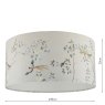 English Heritage Lighting English Heritage - Marble Hill Taupe Cotton Drum Shade (40cm)
