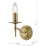 English Heritage Lighting English Heritage - Marble Hill Wall Light Aged Brass Bracket Only