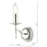 English Heritage Lighting English Heritage - Marble Hill Wall Light Polished Nickel Bracket Only