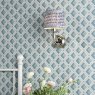 English Heritage Lighting English Heritage - Marble Hill Wall Light Polished Nickel With Shade