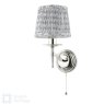 English Heritage Lighting English Heritage - Marble Hill Wall Light Polished Nickel With Shade
