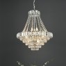 English Heritage Lighting English Heritage - Osborne House 12 Light Chandelier Polished Nickel and Crystal
