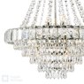 English Heritage Lighting English Heritage - Osborne House 12 Light Chandelier Polished Nickel and Crystal