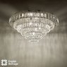 English Heritage Lighting English Heritage - Osborne House 7 Light Flush Polished Nickel and Crystal