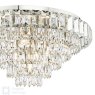 English Heritage Lighting English Heritage - Osborne House 7 Light Flush Polished Nickel and Crystal