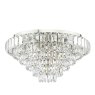 English Heritage Lighting English Heritage - Osborne House 7 Light Flush Polished Nickel and Crystal