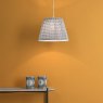 English Heritage Lighting English Heritage - St John Street Blue Cotton Empire Shade (35cm)
