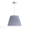 English Heritage Lighting English Heritage - St John Street Blue Cotton Empire Shade (35cm)