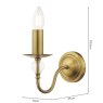 English Heritage Lighting English Heritage - Wrest Park Wall Light Aged Brass and Ribbed Glass