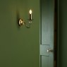 English Heritage Lighting English Heritage - Wrest Park Wall Light Aged Brass and Ribbed Glass