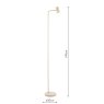 Dar Lighting Dar - Thierry Task Floor Lamp Matt Taupe