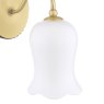Laura Ashley Lighting Laura Ashley - Lidsell Wall Light Matt Antique Brass and Opal Glass