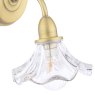 Laura Ashley Lighting Laura Ashley - Kerswell Wall Light Matt Antique Brass and Glass