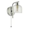 Dar Lighting Dar - Forseti Bathroom Wall Light Polished Chrome and Glass IP44
