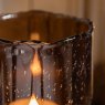 Gallery Direct Accessories - Edged Cut Glass Vase Brown Small