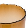 Gallery Direct Accessories - Edged Cut Glass Vase Brown Large