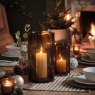Gallery Direct Accessories - Edged Cut Glass Vase Brown Large