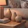 Gallery Direct Accessories - Elia Ceramic Ridged Bud Vases Natural Set of 3