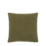 Gallery Direct Cushions - Cotton Velvet Quilted Cushion Olive