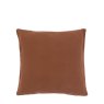 Gallery Direct Cushions - Cotton Velvet Quilted Cushion Rust