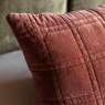 Gallery Direct Cushions - Cotton Velvet Quilted Cushion Rust
