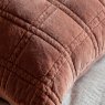 Gallery Direct Cushions - Cotton Velvet Quilted Cushion Rust
