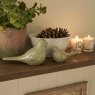 Gallery Direct Accessories - Rustic Bird Sculpture Fennel Green Set of 2