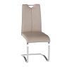 Torelli Furniture Ltd Gabi - Dining Chair (Taupe Faux Leather)