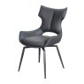 Torelli Furniture Ltd Raffaello - Swivel Dining Chair (Grey PU)