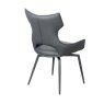 Torelli Furniture Ltd Raffaello - Swivel Dining Chair (Grey Faux Leather)