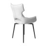 Torelli Furniture Ltd Raffaello - Swivel Dining Chair (White Faux Leather)