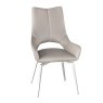Torelli Furniture Ltd Spinello - Swivel Dining Chair (Taupe Faux Leather)