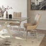Torelli Furniture Ltd Spinello - Swivel Dining Chair (Taupe PU)