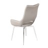 Torelli Furniture Ltd Spinello - Swivel Dining Chair (Taupe Faux Leather)
