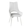 Torelli Furniture Ltd Spinello - Swivel Dining Chair (White Faux Leather)