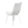 Torelli Furniture Ltd Spinello - Swivel Dining Chair (White Faux Leather)