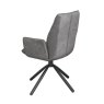 Torelli Furniture Ltd Zanetti - Swivel Dining Chair (Dark Grey Fabric)