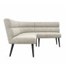 Torelli Furniture Ltd Abbott - Curved Corner Bench Set (Champagne Fabric)
