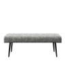 Torelli Furniture Ltd Abbott - Backless Bench (Grey Fabric)