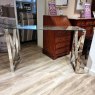 Serene Furnishings Bank - Console Table Polished S/S