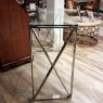 Serene Furnishings Bank - Console Table Polished S/S