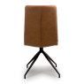 Furniture Link Nobo Swivel - Dining Chair Tan Faux Leather