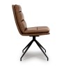 Furniture Link Nobo Swivel - Dining Chair (Tan PU)
