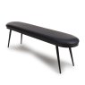 Furniture Link Ace - Bench (Black Faux Leather)