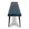 Furniture Link Austin - Bench 160cm (Blue Leather)